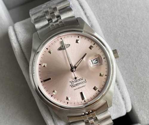 Vivian Empress Dowager Pink Large Dial Diameter: 37mm, the case is made of 316L