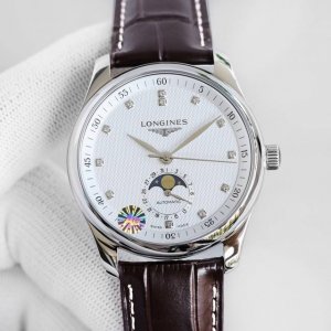 The Longines Master Series L2.909.4.78.3 moon phase watch is the finale! Simple