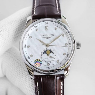 The Longines Master Series L2.909.4.78.3 moon phase watch is the finale! Simple