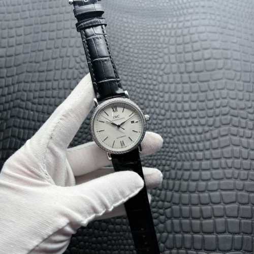 Iwc Wave Men's Mechanical Watch Featuring A Fully Automatic Mechanical Movement,