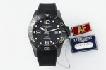 af New Product - Showing Perfect Style Longines Conquest All-Black Ceramic Wa
