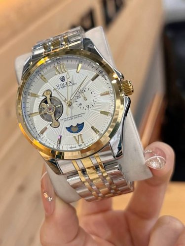 Rolex 9-wheel automatic sun, moon, and star movement, 6-position sun during the
