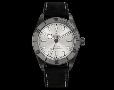 Gr Factory Tudor Kv3 Black Bay Black Samurai Transparent Case Watch. A dark eye