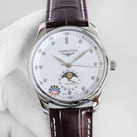 The Longines Master Series L2.909.4.78.3 moon phase watch is the finale! Simple - Click Image to Close