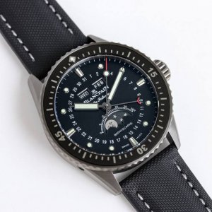 Blancpain Fifty Fathoms 43.6Mm Men's Watch Vc3. High-tech satin gray ceramic wi