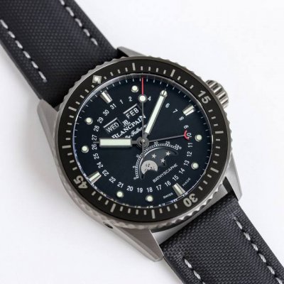 Blancpain Fifty Fathoms 43.6Mm Men's Watch Vc3. High-tech satin gray ceramic wi