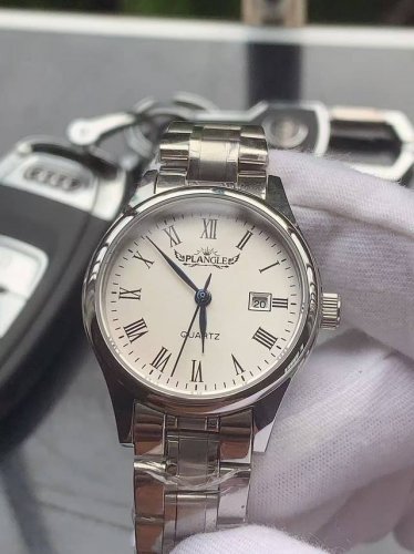 Brand: Plange - Elegant Ladies' Watch, featuring a simple three-hand design with