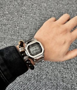 Casio Silver Block Sports Watch. Its stylish and casual design looks great on th