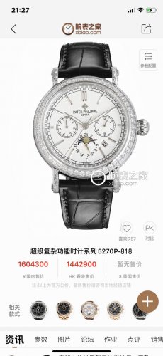 White Diamond And Gold Diamond Patek Philippe Patek Philippe Complex Function Se