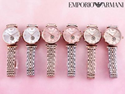 New Armani mechanical women's watch, classic and simple, with Italian style, be