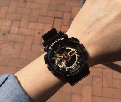 Casio's hottest black and gold Ga-110, bar none If we're talking about classic C