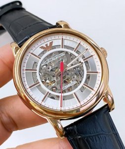 Supports Direct Shipping To Hong Kong. Armani Ar60009 Golden Skeleton Transparen