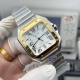 Thb produced Cartier gold Santos 9015 movement