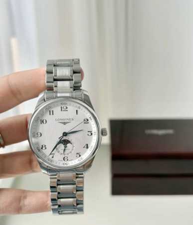 Longines Master Men's True Moon Phase Moon Phase Changes with Time L2.919.4.78.6 - Click Image to Close