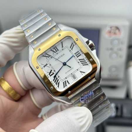 Thb produced Cartier gold Santos 9015 movement - Click Image to Close