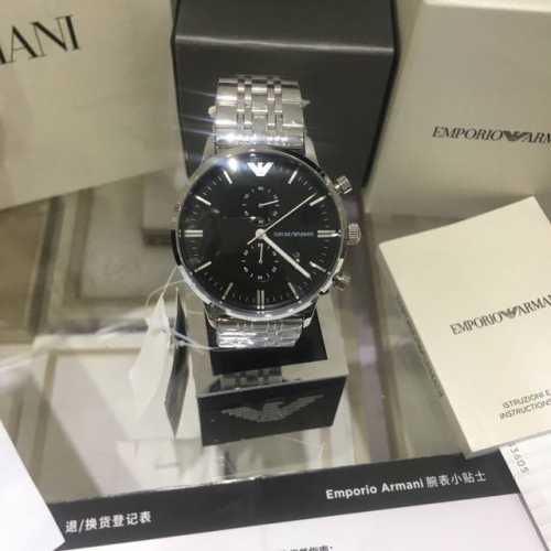 Armani Watch Flagship Store Model: Ar0389 Case: 316L Stainless Steel Crystal: Te