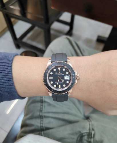 My favorite Rolex 126655 rose gold yachtmaster is here! Yesterday, a beautiful l