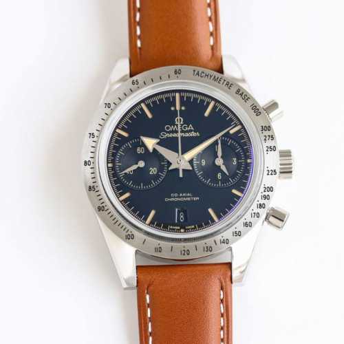 Leather 1750 steel Tvs Factory Omega Ob2 Speedmaster 331.10.42.51.01 2 Automati