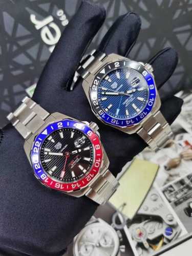 TAG Heuer Aquaracer Gmt. Greenwich mechanical watch, 43mm diameter, equipped wi
