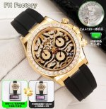 White Diamond and Gold Diamond Fh Factory Rolex Daytona Series Value-for-Moment
