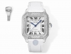 Thb 35.1 Size Cartier New Santos Couple's Watch! Authentic Molded, Beautifully R