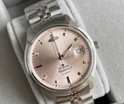 Vivian Empress Dowager Pink Large Dial Diameter: 37mm, the case is made of 316L