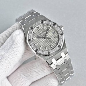 Stainless Steel with Rose Gold Latest Women's Audemars Piguet Royal Oak Series