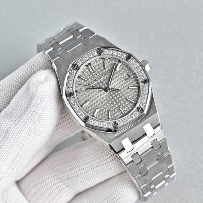 Stainless Steel with Rose Gold Latest Women's Audemars Piguet Royal Oak Series
