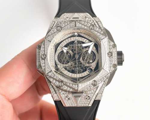 Uniform Price: Hublot's new Big Bang Sang Bleu II T-Diamond Tattoo watch, once