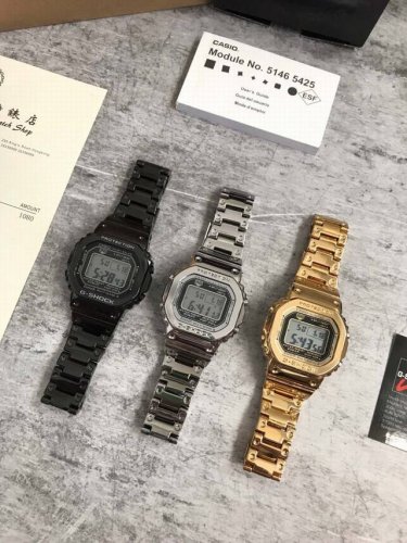 casio Gmw-B500035Th Anniversary Square Strap Watch Is Polished And Polished W
