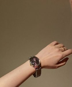 Empress Dowager Cixi's Plum Purple Steel Strap Women's Watch P Plum purple exude