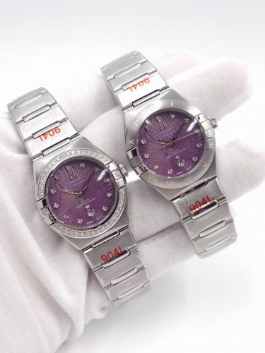 Quartz Gold + 20 Diamonds + 20 Omega Constellation Series 29Mm Watch. The All-Ne