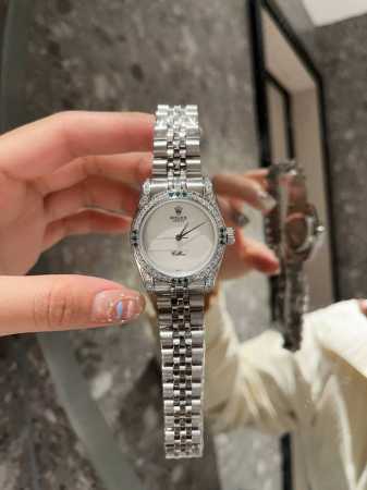 Rolex Datejust Series Classic Women's Solid Steel Band - Original Press Buckle I - Click Image to Close