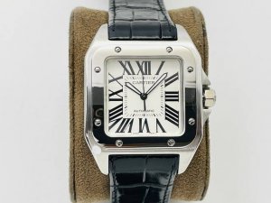 the highest-end, top-tier Cartier Santos 100th Anniversary Edition couple's watc