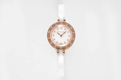 The Vortex-Shaped Crownless Case Design Of The Bulgari B.Zero1 Ceramic Watch Is