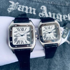 Platinum Brand: Cartier Series: Classic Santos, a brilliant interpretation of c