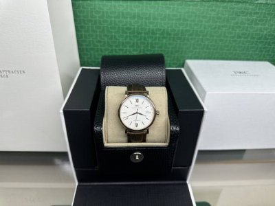 Iwc Portofino Men's Ultra-Thin Fully Automatic Mechanical Movement Italian Textu