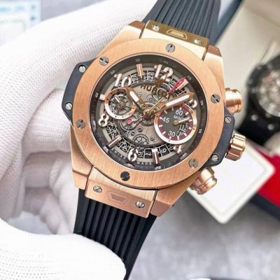 Rose 20. Hublot Premium Men's Watch, Bold Skeleton Design, Exquisite Craftsmansh