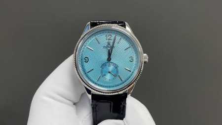 Rolex Perpetual 1908, white case, blue dial, 39mm Cal. 7140, top quality, real p - Click Image to Close