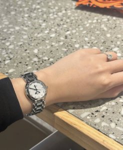 Kl Coke Factory P Longines Elegant Series Heart Moon Women's Watch Bright Heart