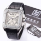 Cartier Santos 7750 Leather Strap With Steel Bracelet, Three-In-One Configuratio