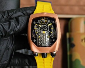 Bugatti Veyron collaborates with Jacob & Co. to launch the Tourbi Llon watch. Th