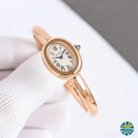 New Bathtub Bracelet Watch, 18K Gold-Filled Edition! A classic from the Cartier - Click Image to Close