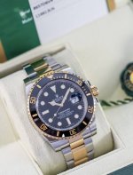 Rolex Submariner 116613Ln, two-tone black Submariner, 40mm case diameter, two-to