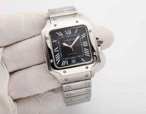 White Steel. Color 20. One Of Cartier's Most Classic Series, Santos Brand: Carti
