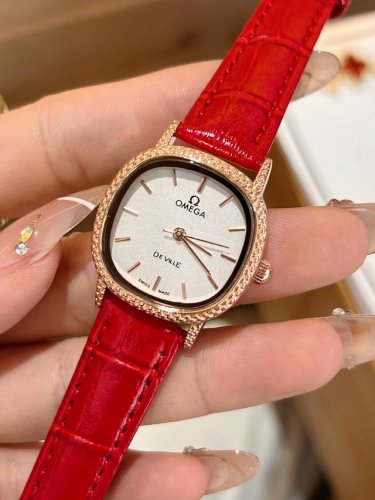 Omega classic quartz watch, imported quartz movement, stainless steel strap, dou