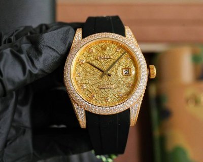Latest upgrade! Rolex Datejust full diamonds, 18K nano technology! Aaa zircon ca