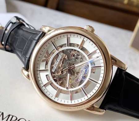 The perfect gift for your boss, husband, or friend! Armani Ar60007 Rose Gold Ske - Click Image to Close