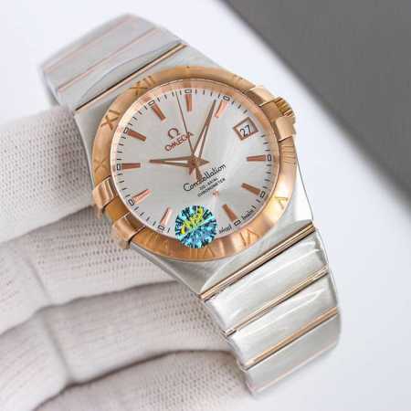 White Shell Gold Shell Diamond 50 Omega Constellation Series 39Mm Ob2 New upgra - Click Image to Close