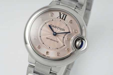 Af - New Exquisitely Engraved Cartier 33mm Quartz Ballon Bleu Series Watch DDD. - Click Image to Close